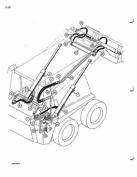 case 1845c skid steer hydraulic schematic|1845c case skid steer manual.